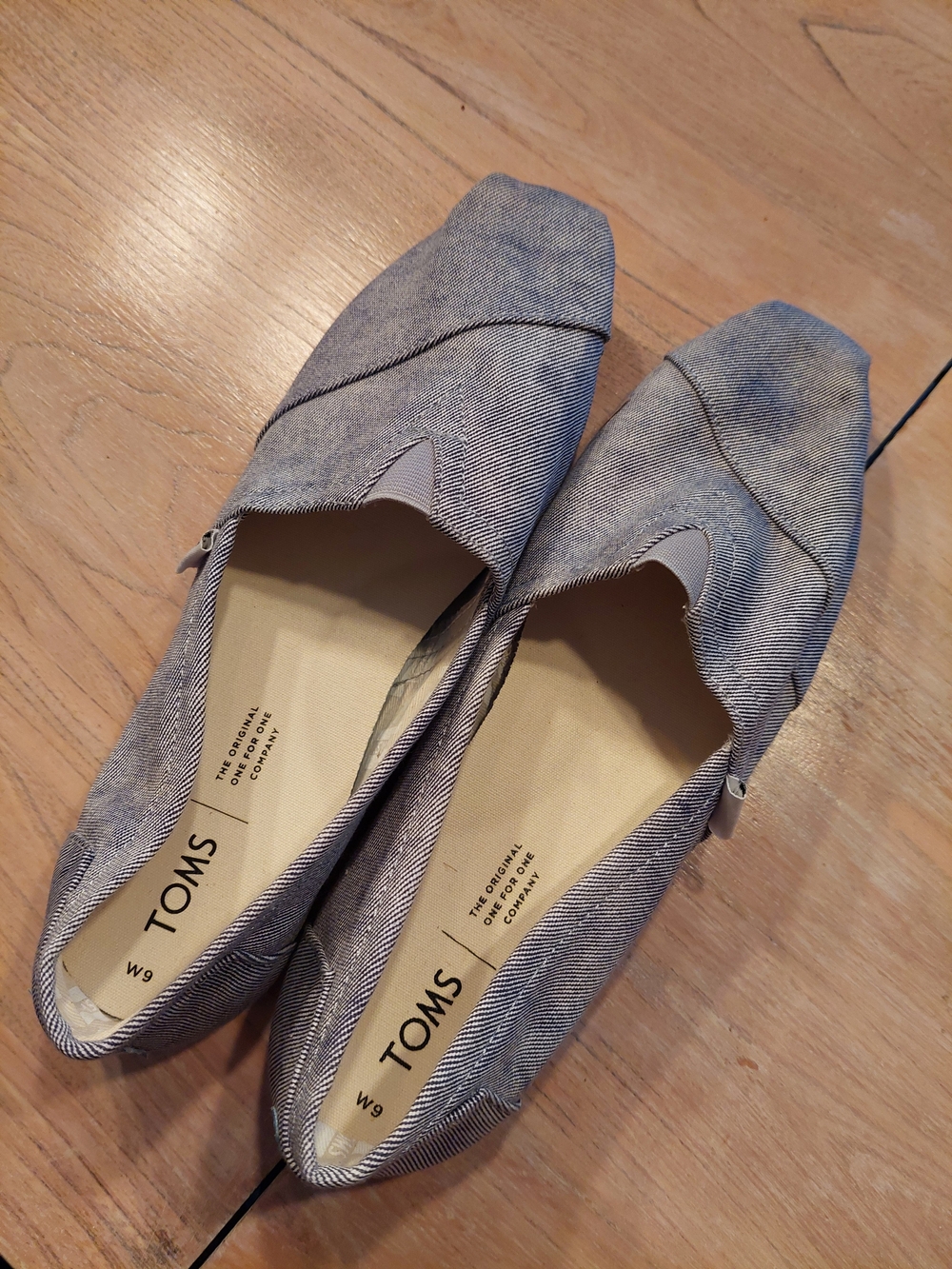 Toms Women's Slip-On Flats in Denim Blue